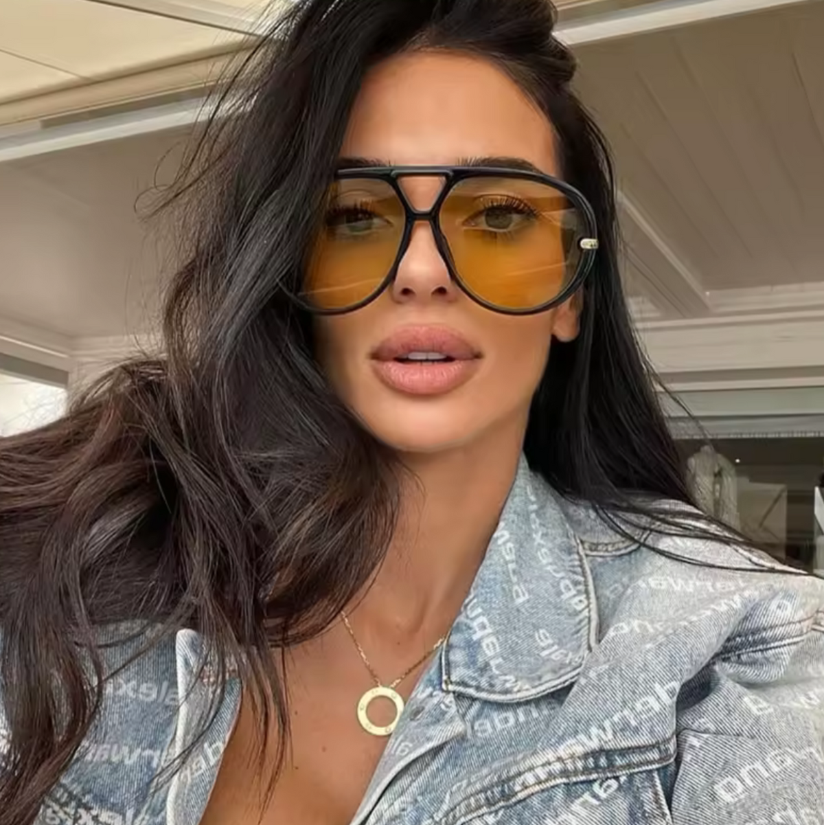 Chunky Black Aviator - The Vault by Sacha