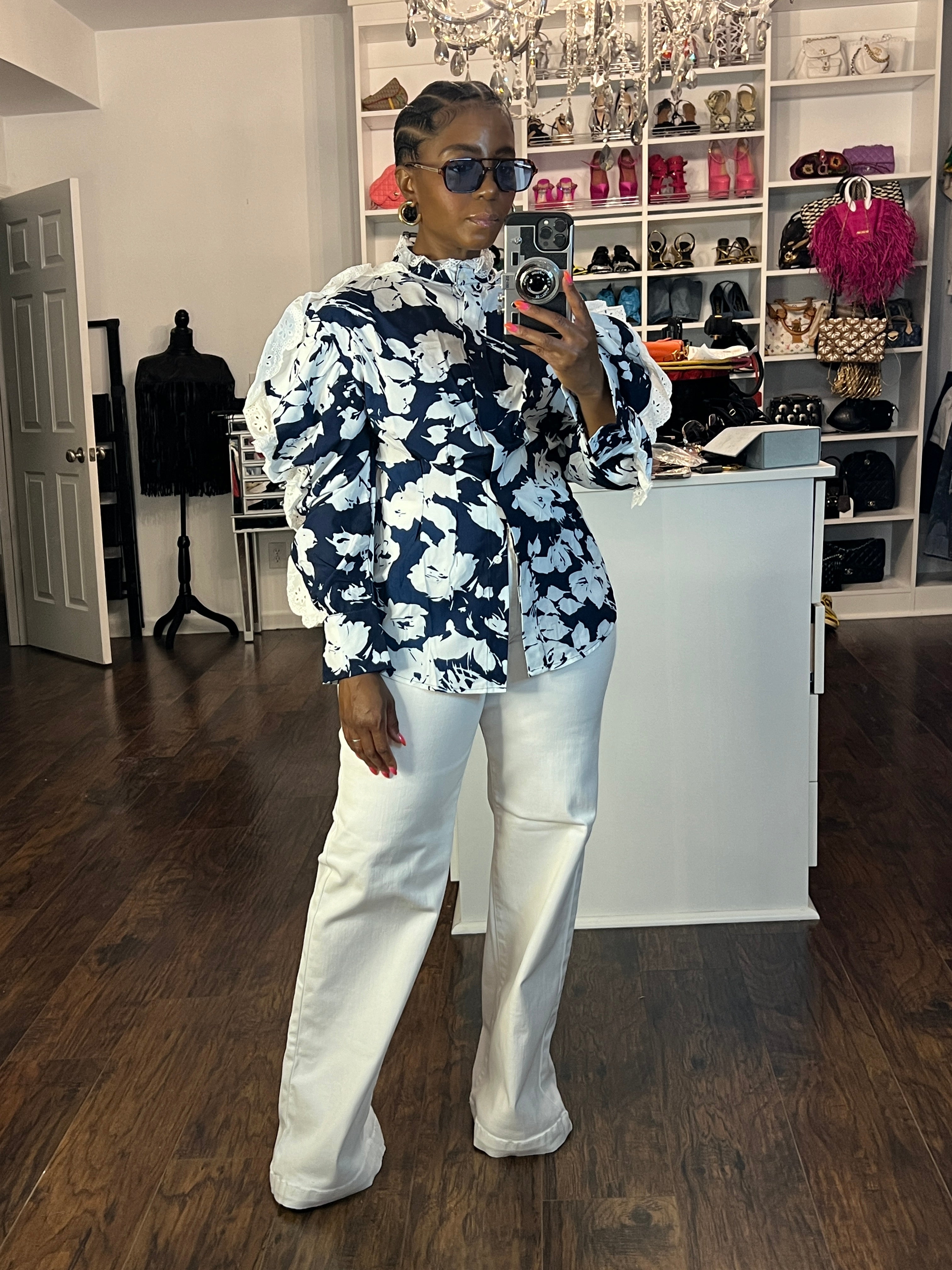 Tortoiseshell/Blue Sunglasses - The Vault by Sacha