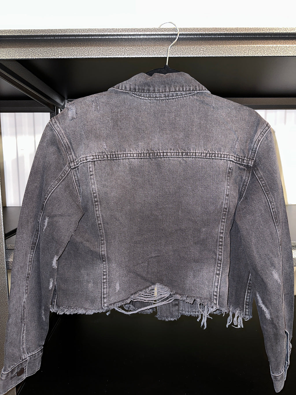 Distressed Smoke Denim Jacket | FINAL SALE - The Vault by Sacha