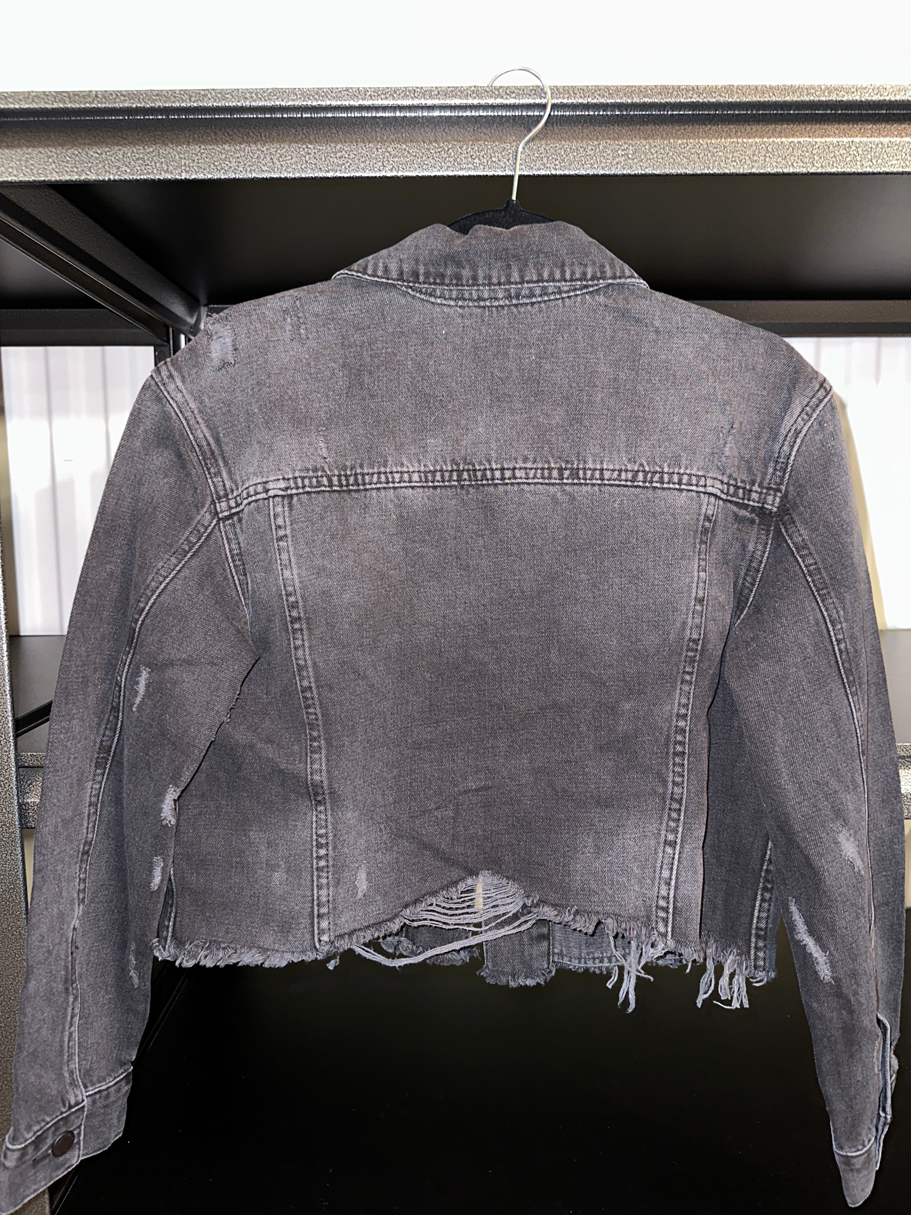 Distressed Smoke Denim Jacket | FINAL SALE - The Vault by Sacha