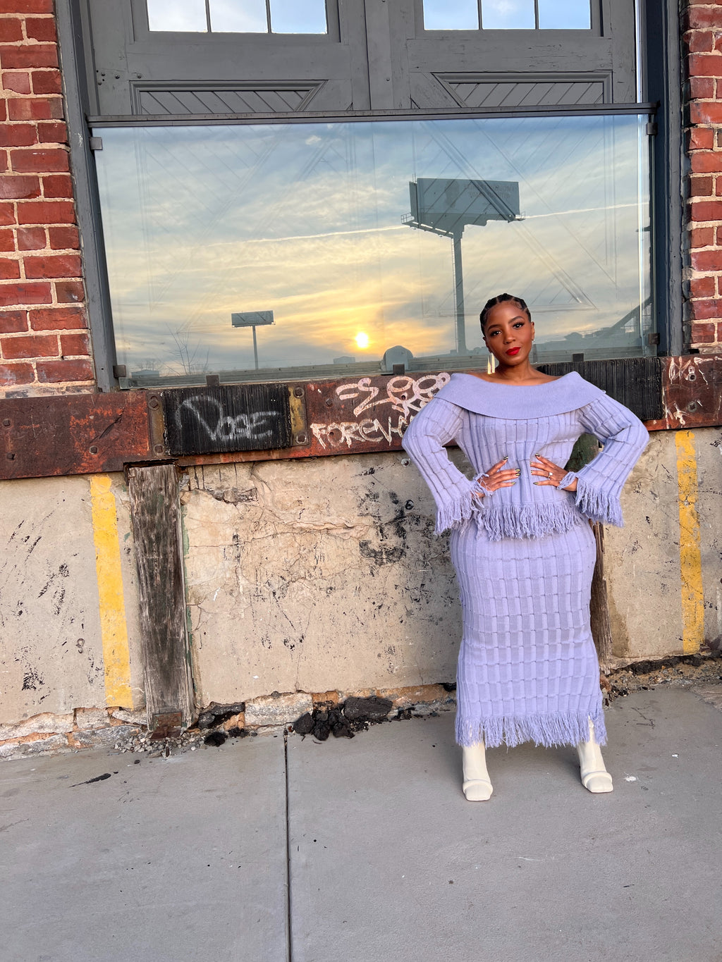 Lavender Fringe Set - The Vault by Sacha