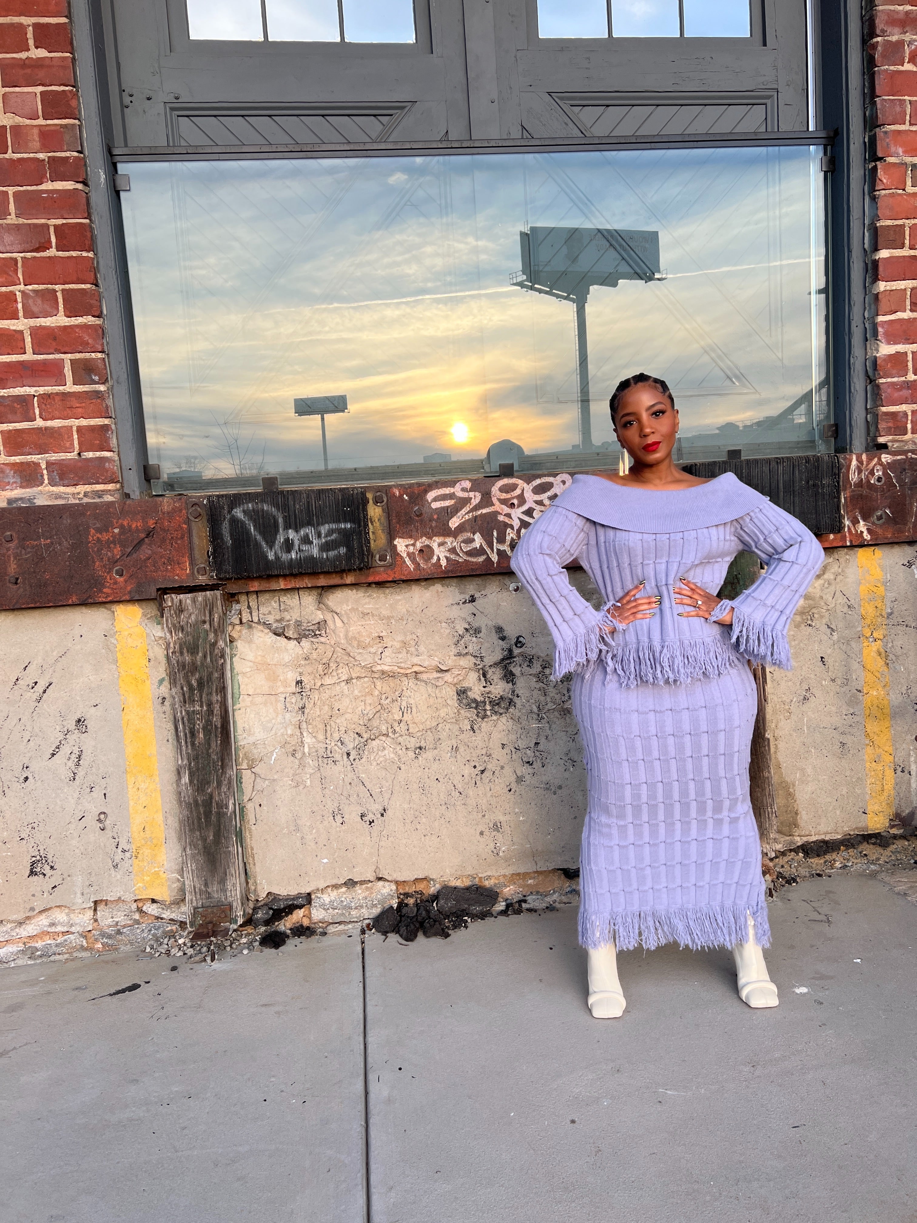 Lavender Fringe Set - The Vault by Sacha