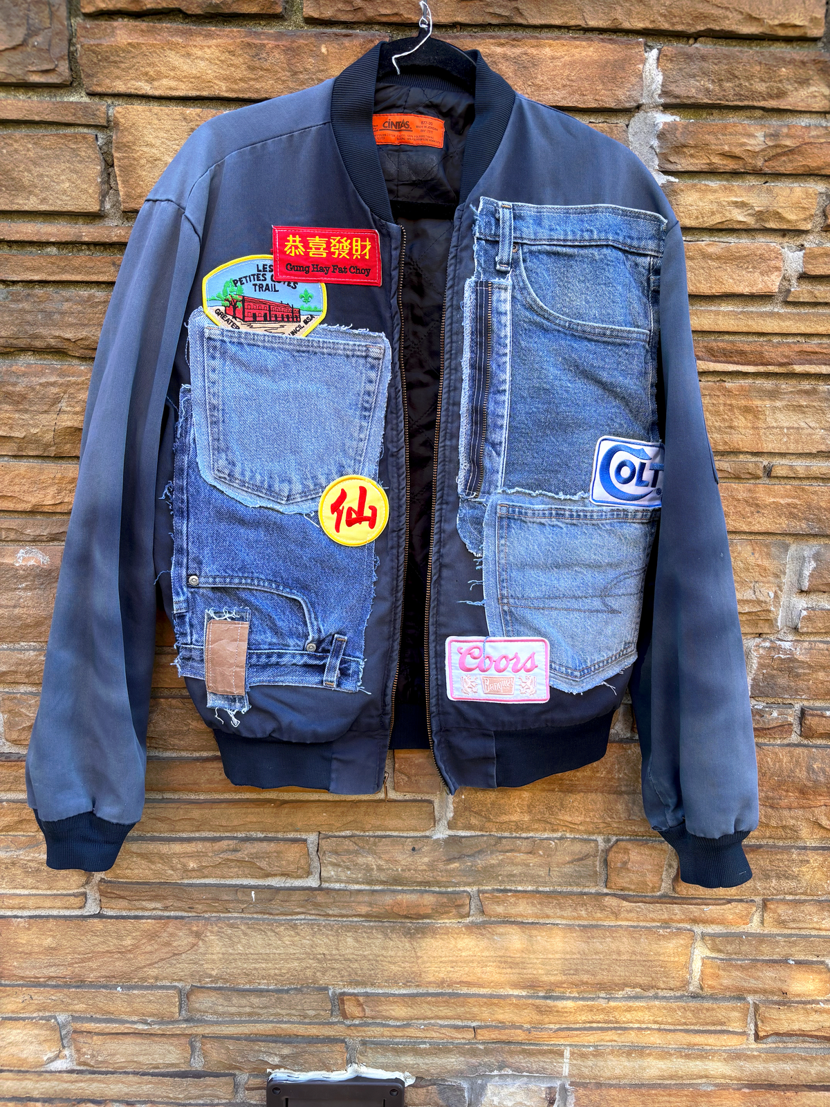 Custom Reworked Denim Jacket - SMALL - The Vault by Sacha