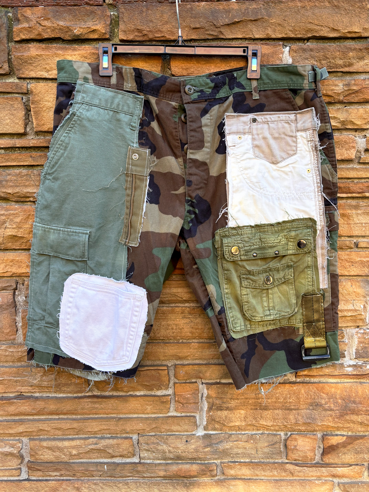 Custom Reworked Camo Short - LARGE - The Vault by Sacha