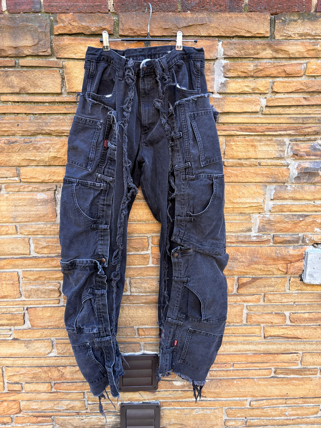Custom Reworked Denim Jean 30 inch waist stretch - The Vault by Sacha