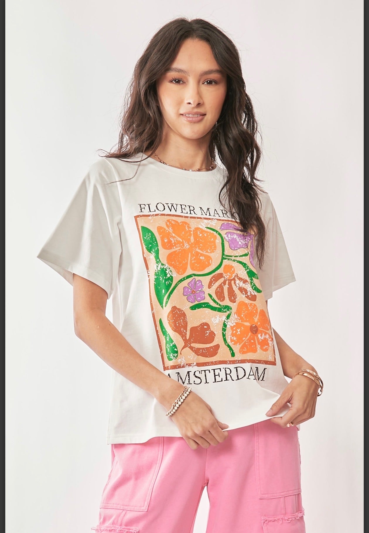 Amsterdam Flower Market Tee