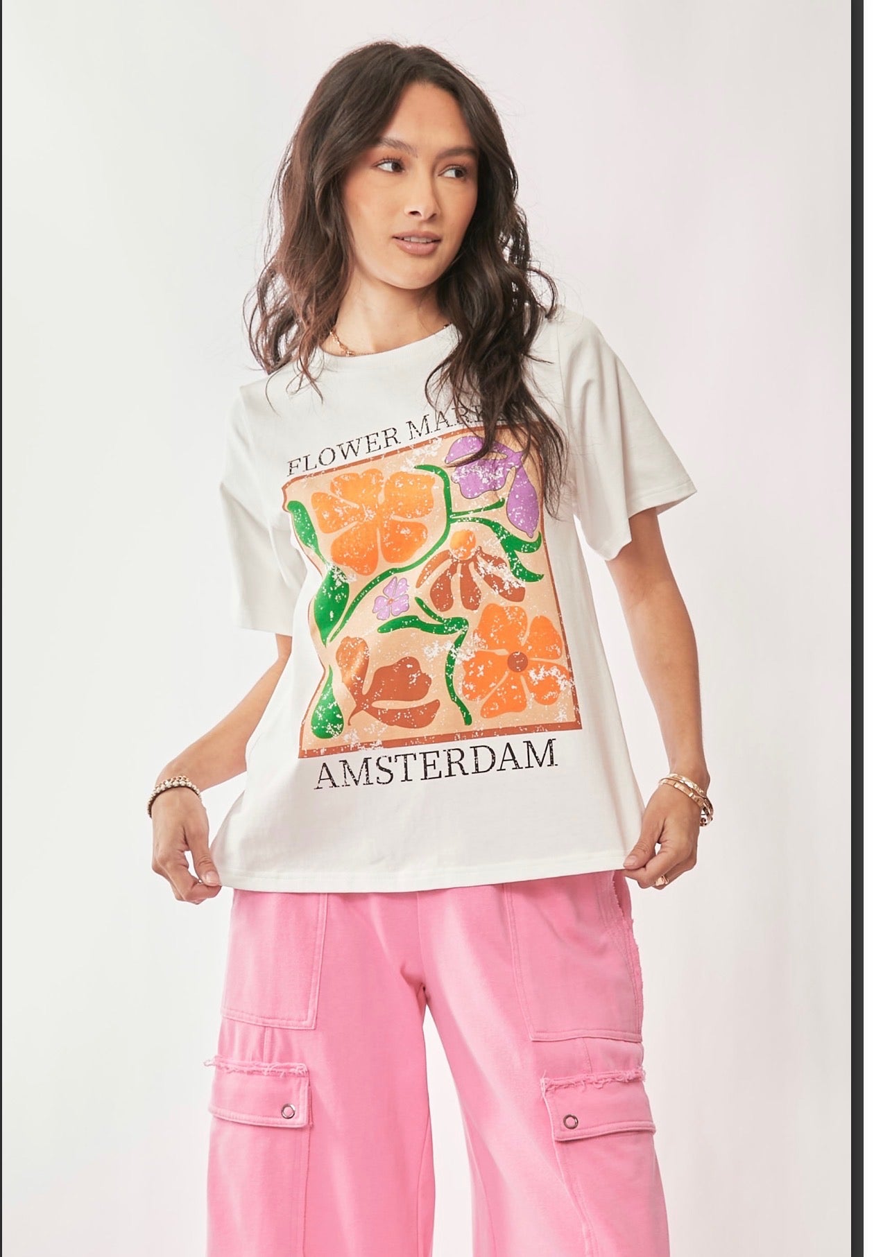 Amsterdam Flower Market Tee