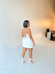 Blanca Leather mini Dress