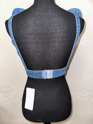 Denim Rosette Bralette - The Vault by Sacha