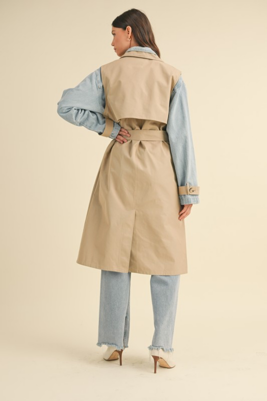 Layered Trenchcoat w. Denim Jacket - The Vault by Sacha
