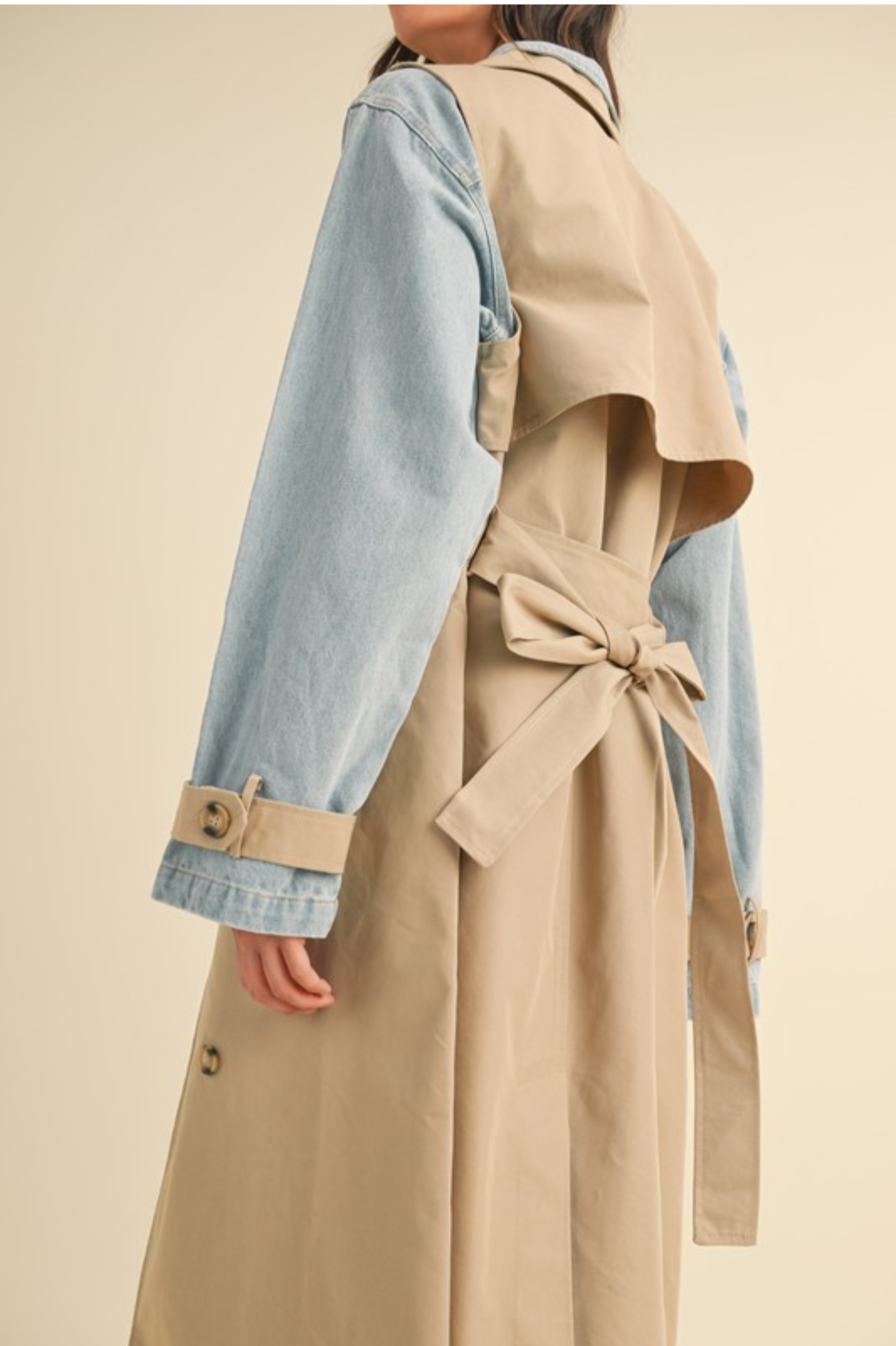 Layered Trenchcoat w. Denim Jacket - The Vault by Sacha