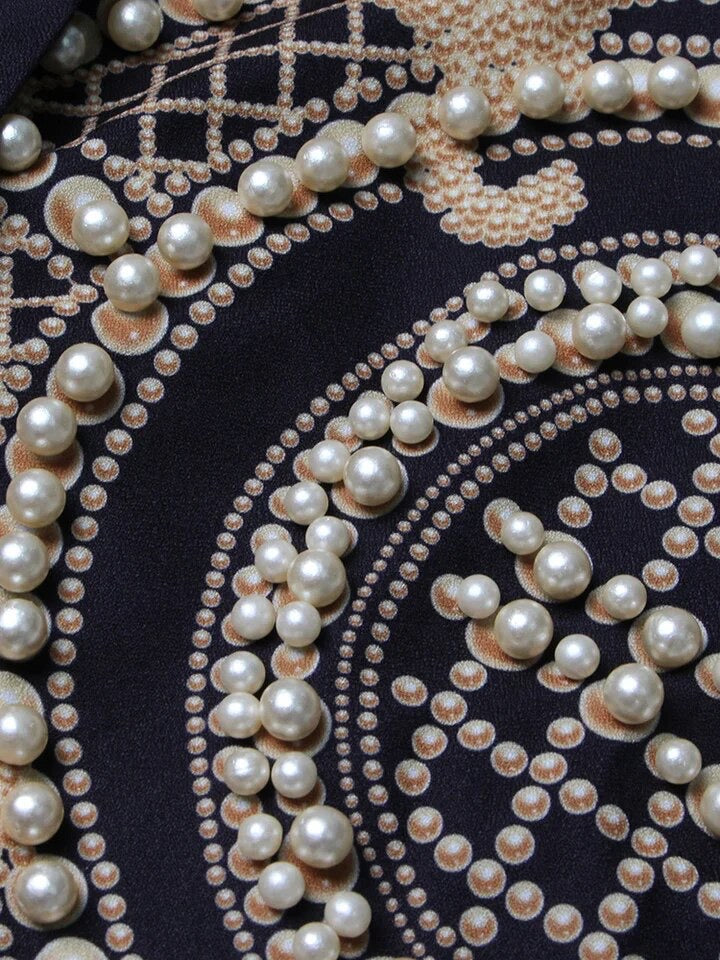 Pearl embellished blazer