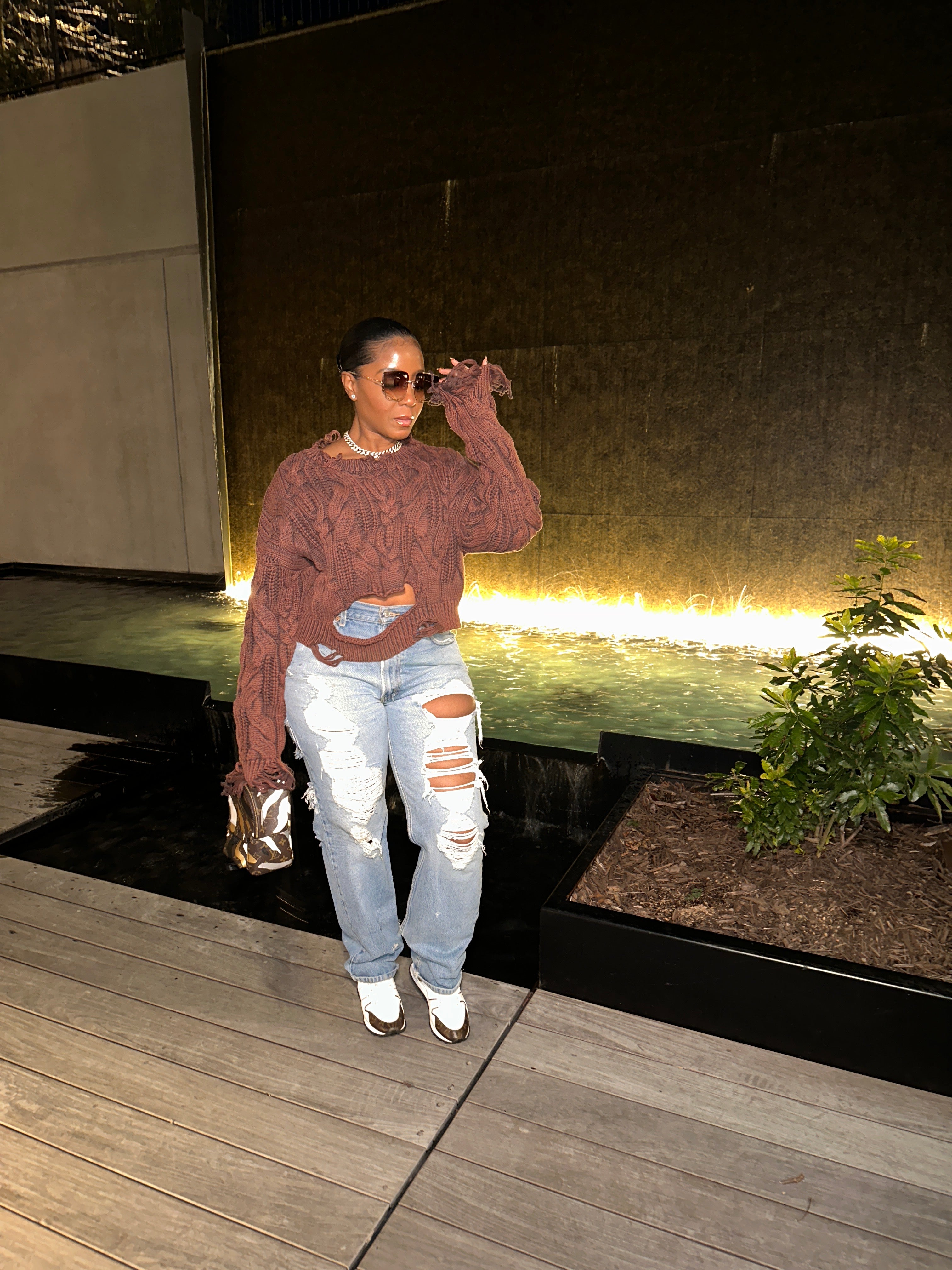 2 Blessed To Be Distressed Sweater - The Vault by Sacha