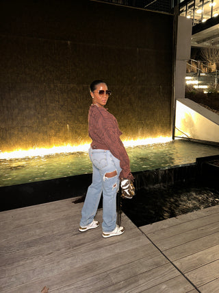 2 Blessed To Be Distressed Sweater - The Vault by Sacha