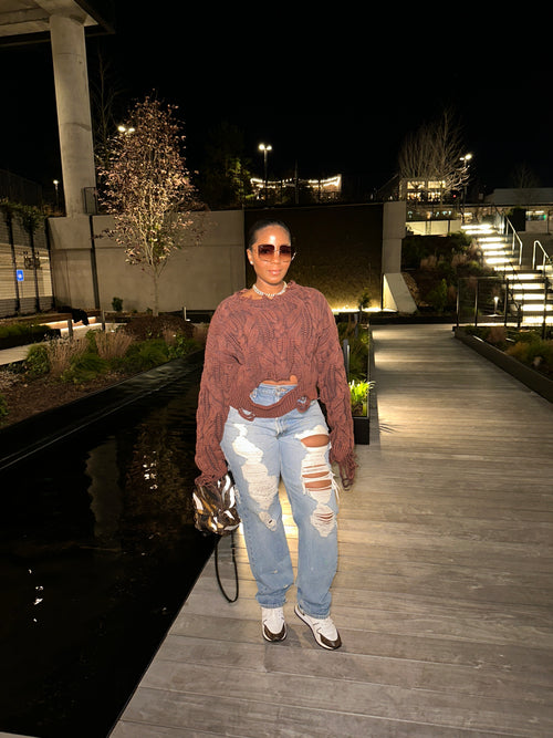 2 Blessed To Be Distressed Sweater - The Vault by Sacha