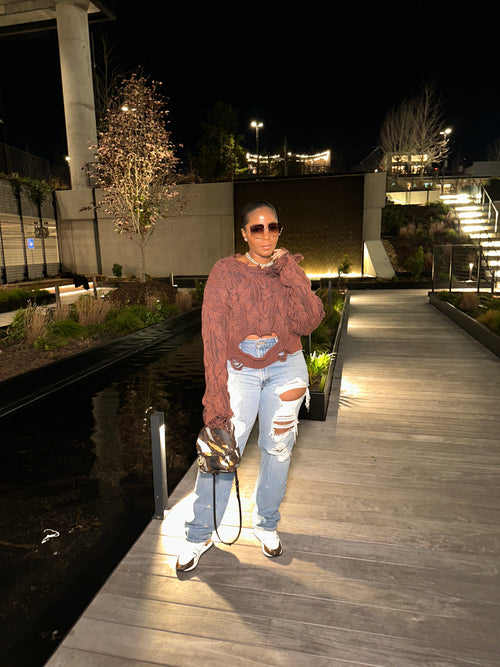 2 Blessed To Be Distressed Sweater - The Vault by Sacha