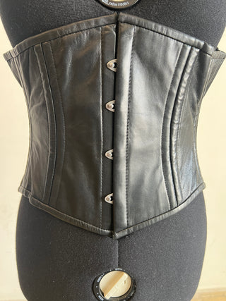 Genuine Leather & Steel Boning Corset | XL
