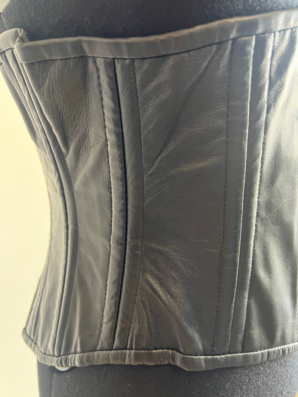 Genuine Leather & Steel Boning Corset | XL - The Vault by Sacha