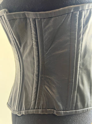 Genuine Leather & Steel Boning Corset | XL