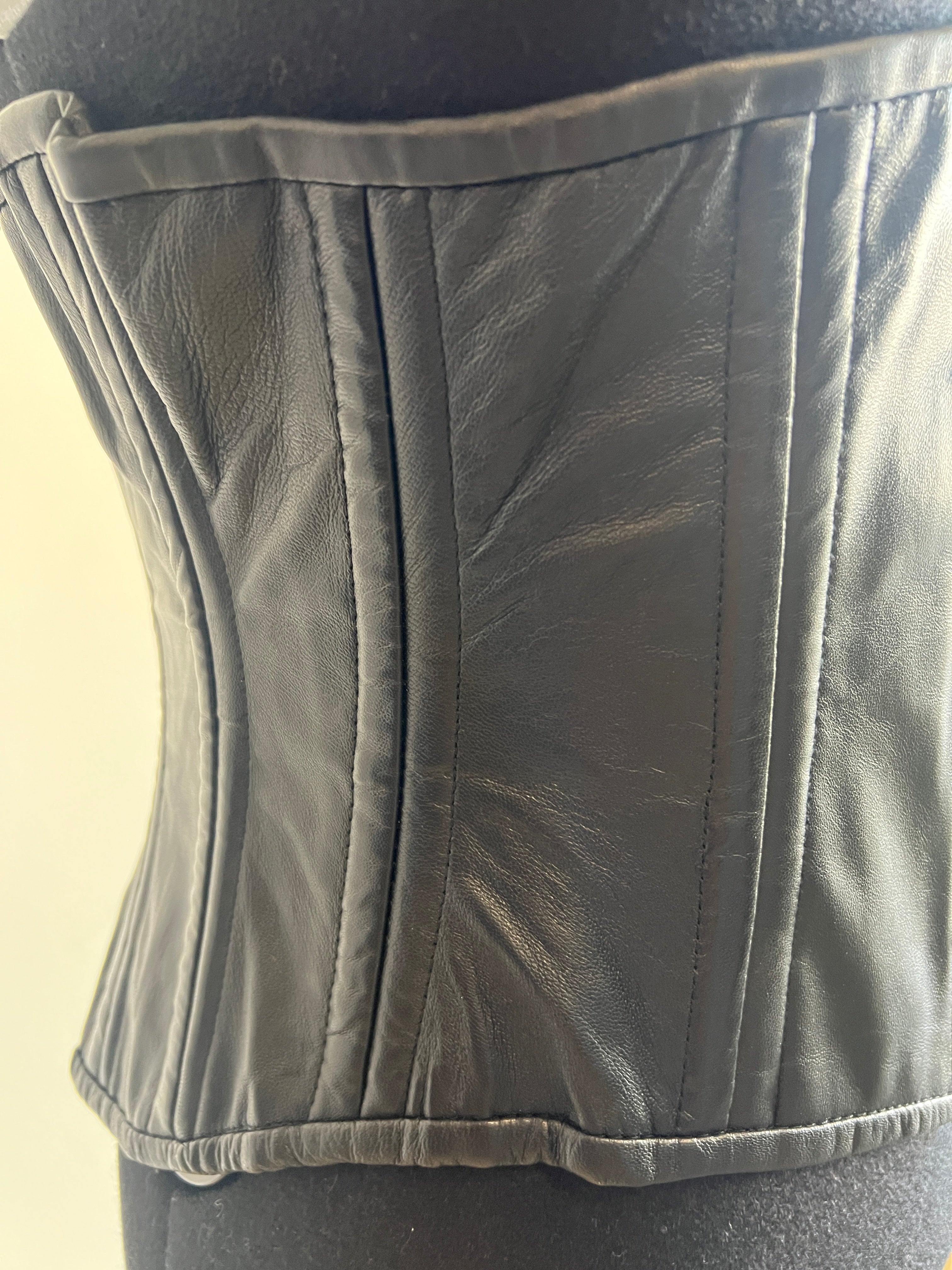 Genuine Leather & Steel Boning Corset | XL - The Vault by Sacha