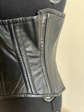 Genuine Leather & Steel Boning Corset | XL