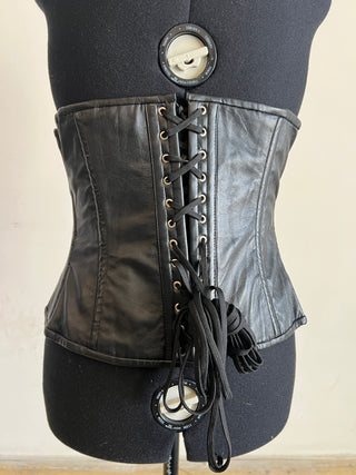 Genuine Leather & Steel Boning Corset | XL