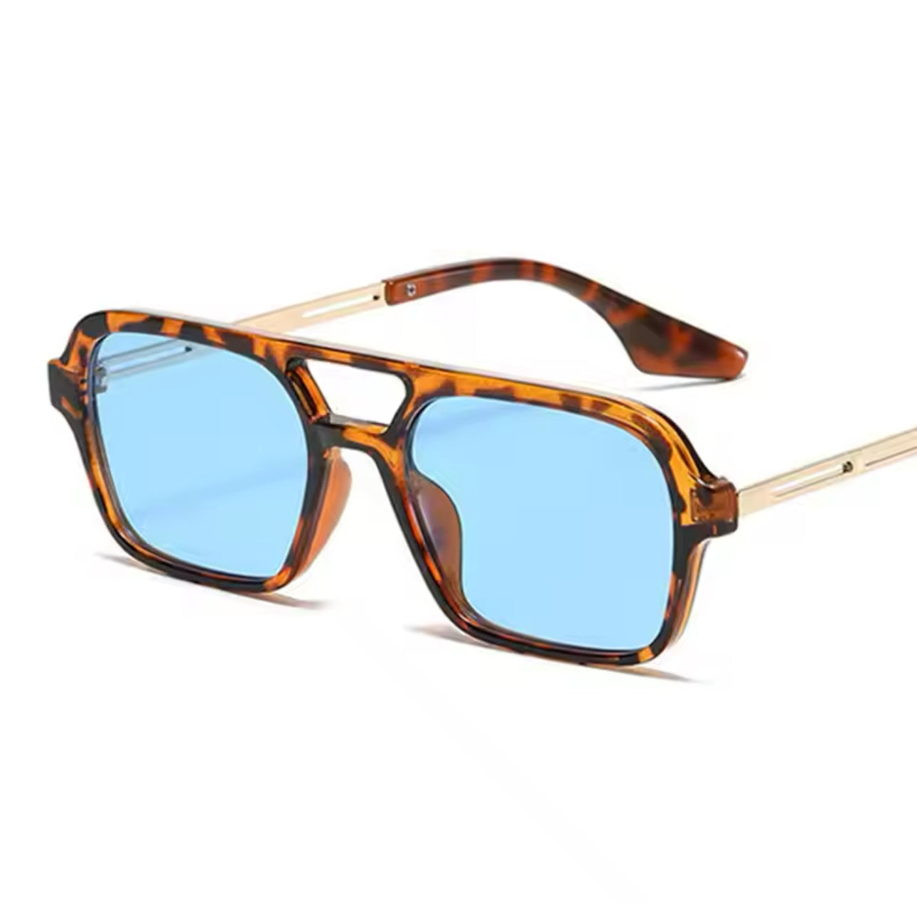 Tortoiseshell/Blue Sunglasses - The Vault by Sacha