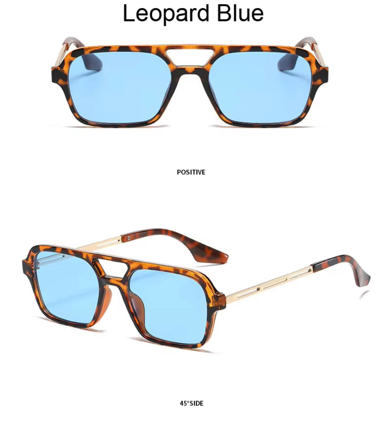 Tortoiseshell/Blue Sunglasses - The Vault by Sacha