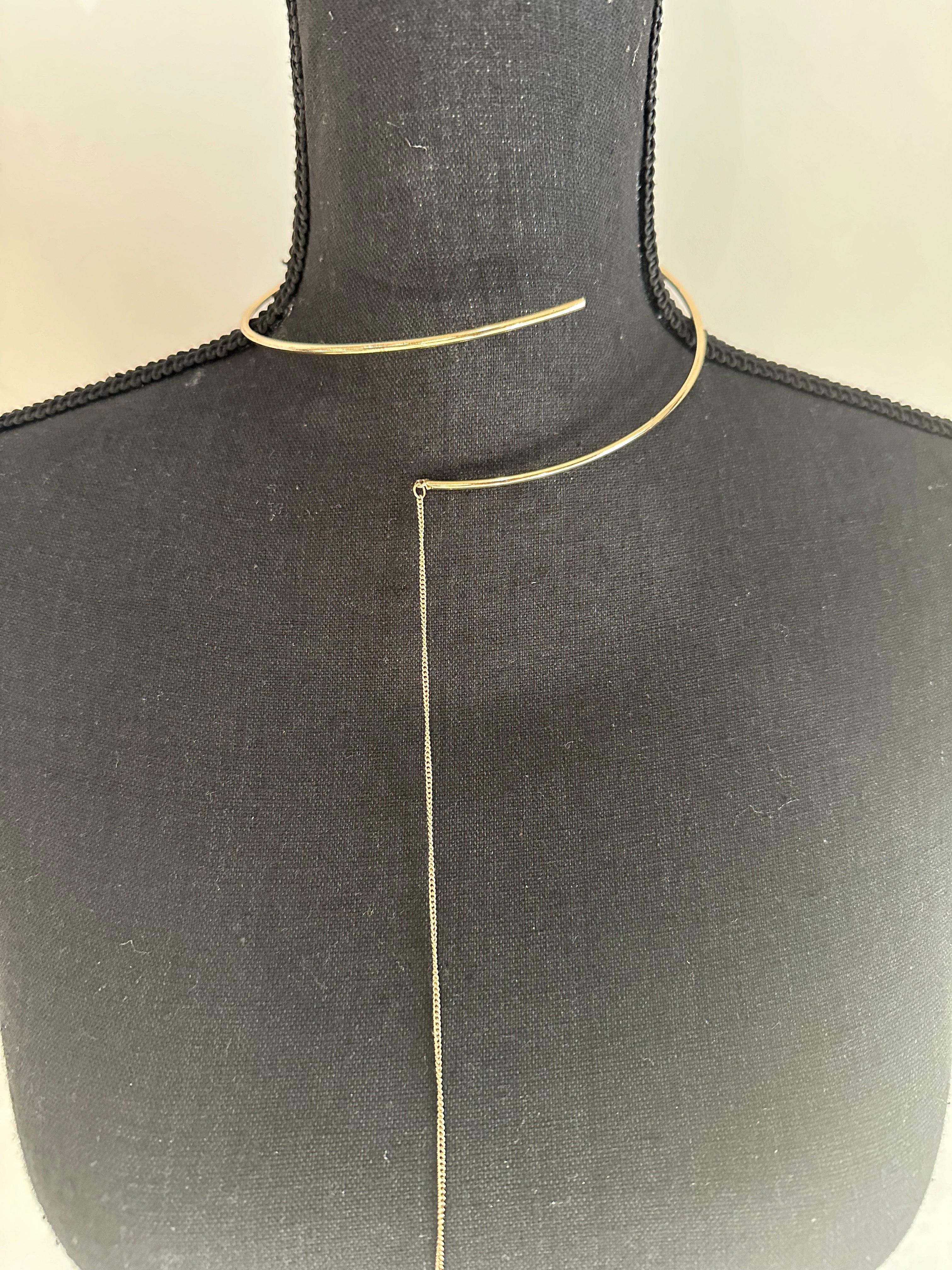 Gold Spiral Choker