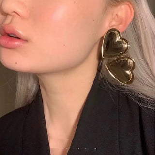 Silver Heart Locket Earrings - The Vault by Sacha