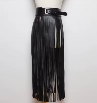 Whiplash Fringe Belt Skirt | One Size