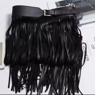 Whiplash Fringe Belt Skirt | One Size