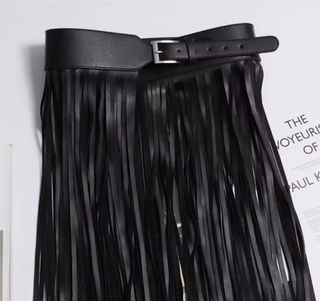 Whiplash Fringe Belt Skirt | One Size