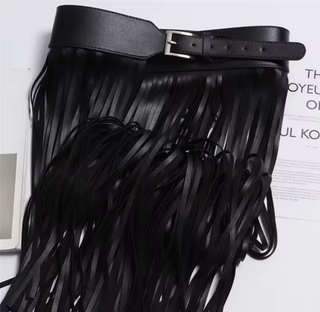 Whiplash Fringe Belt Skirt | One Size