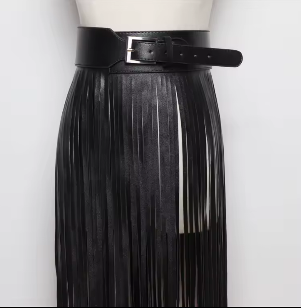 Whiplash Fringe Belt Skirt | One Size - The Vault by Sacha