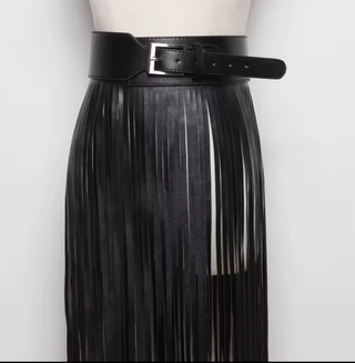 Whiplash Fringe Belt Skirt | One Size