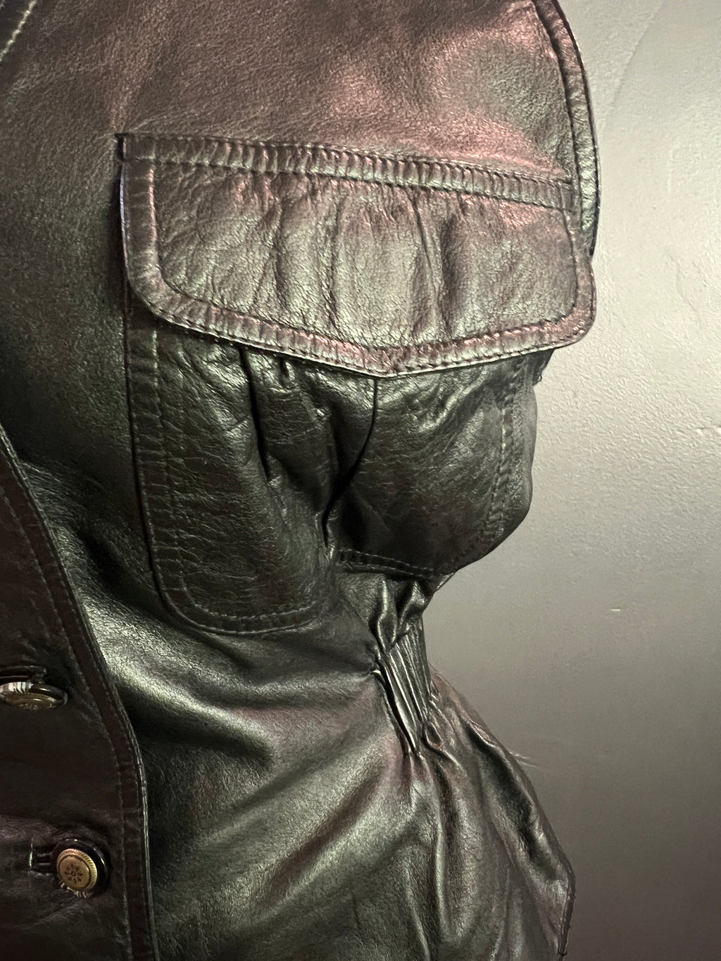 Genuine Leather Hourglass Vest Large - The Vault by Sacha