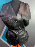 Genuine Leather Hourglass Vest Large - The Vault by Sacha