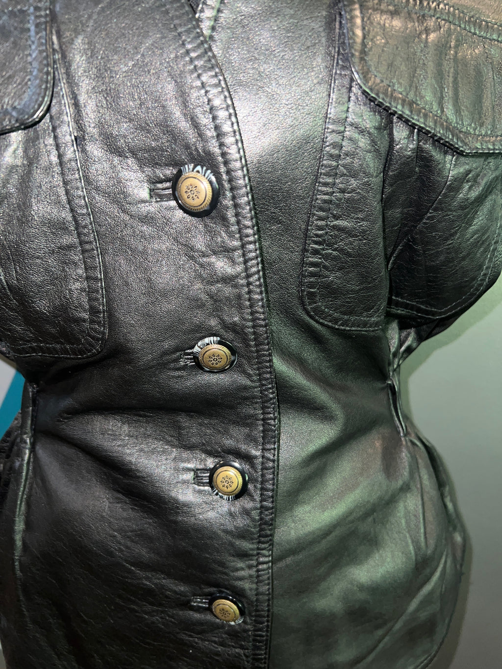 Genuine Leather Hourglass Vest Large - The Vault by Sacha