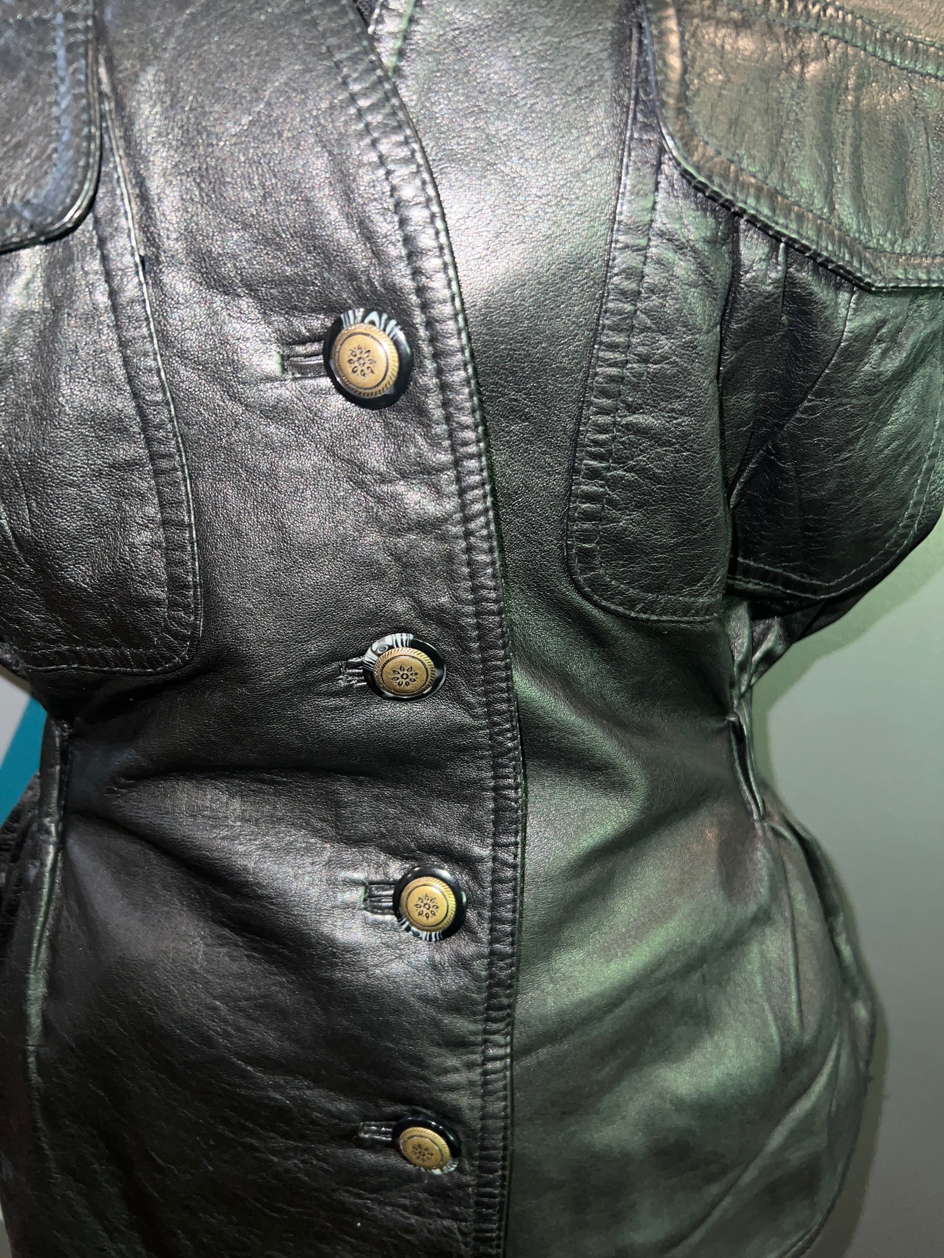 Genuine Leather Hourglass Vest Large - The Vault by Sacha
