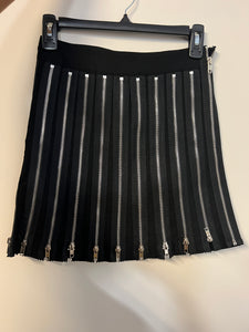 Multiple Zipper Skirt
