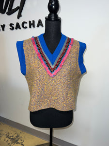 Tweed Woven Vest