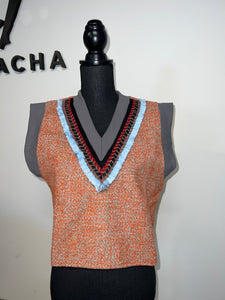Tweed Woven Vest