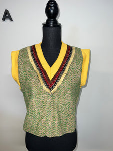 Tweed Woven Vest