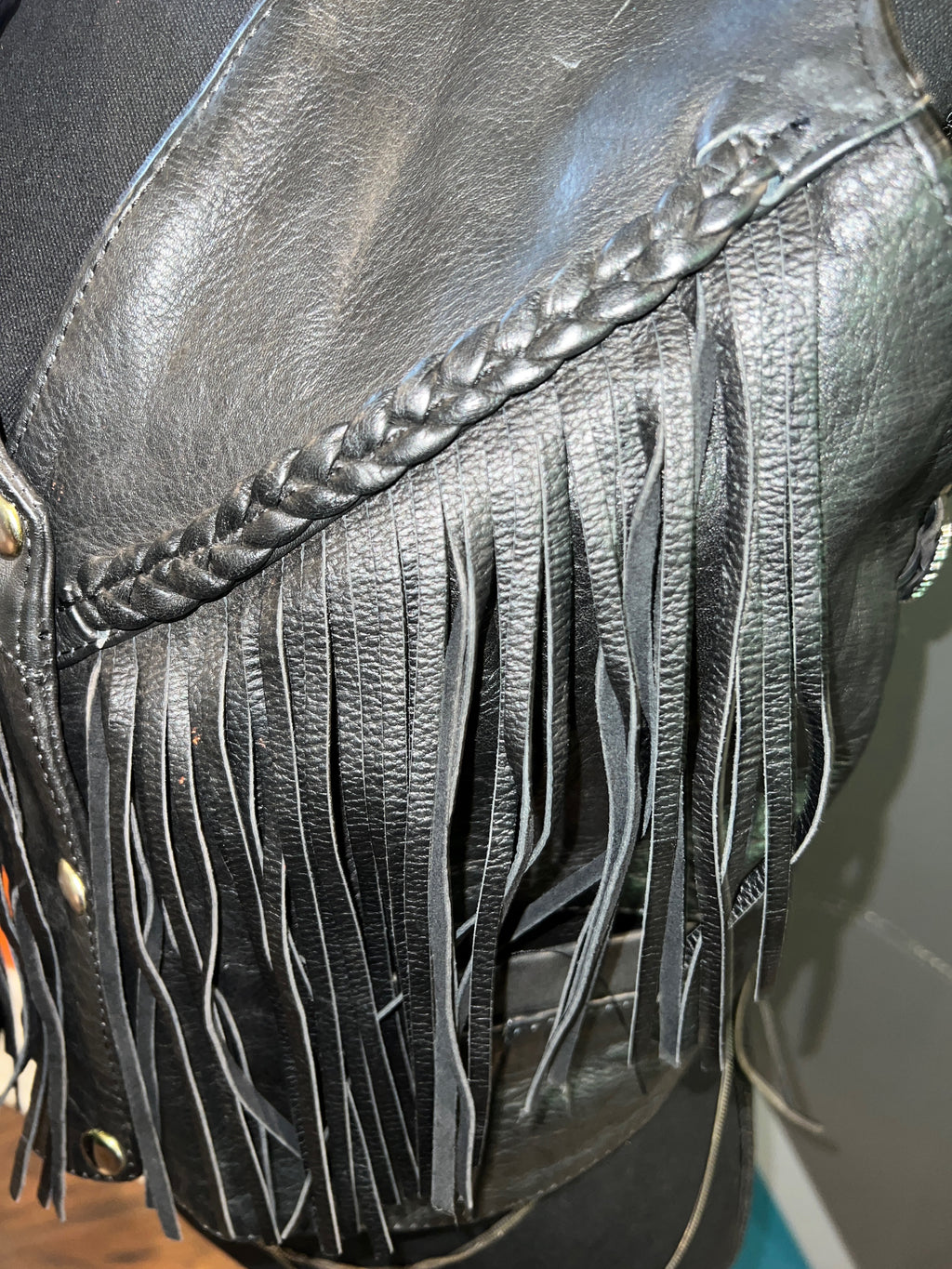 Lady Harley Fringe Leather Vest | Medium - The Vault by Sacha