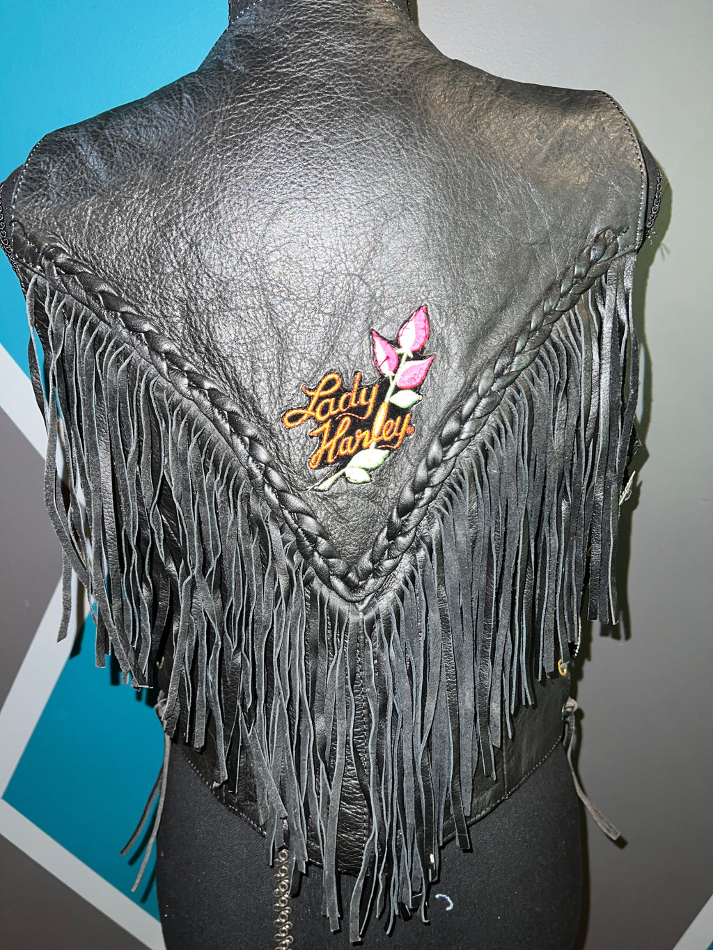 Lady Harley Fringe Leather Vest | Medium - The Vault by Sacha
