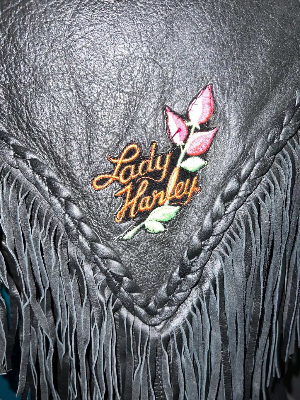 Lady Harley Fringe Leather Vest | Medium - The Vault by Sacha