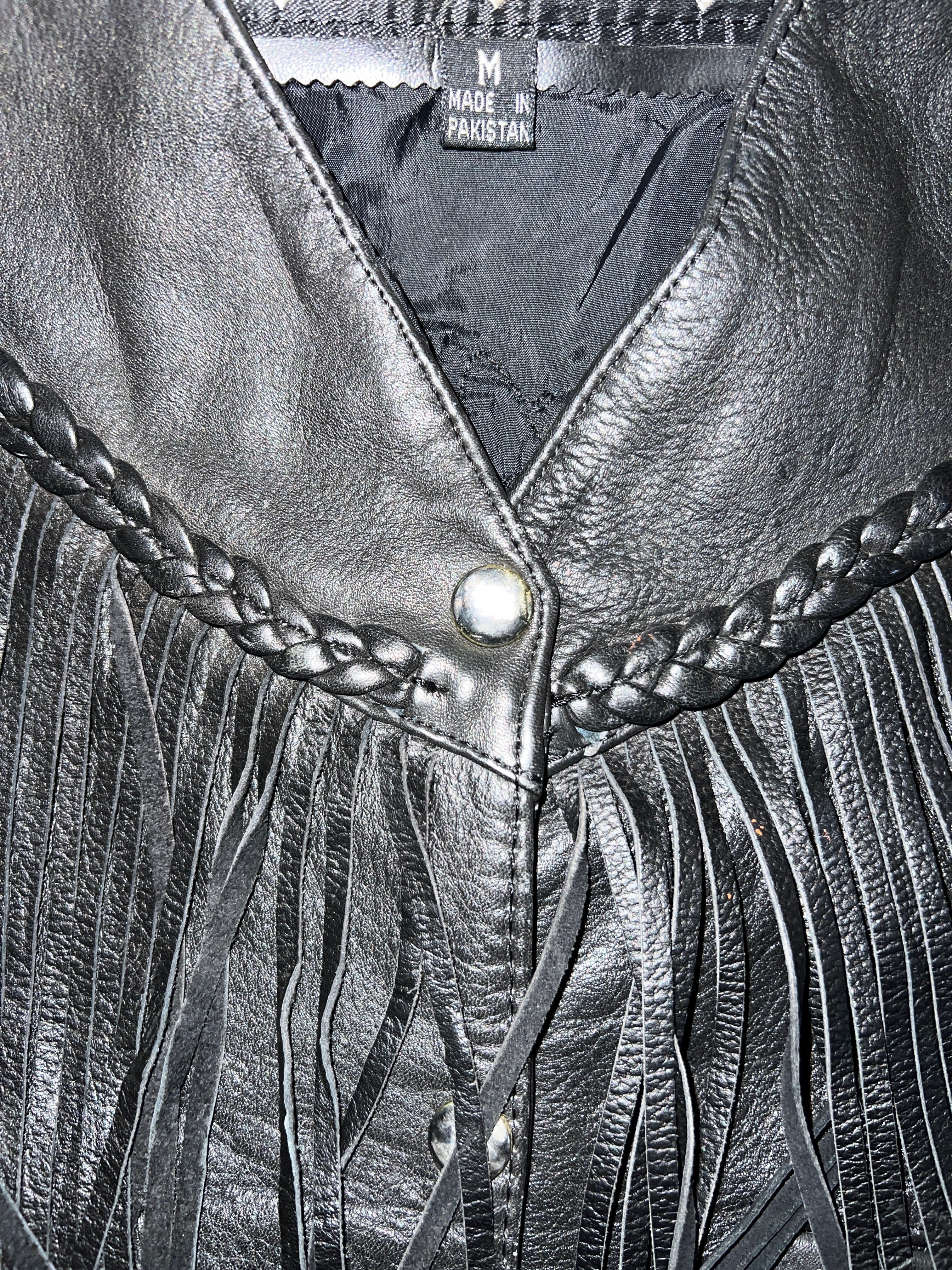 Lady Harley Fringe Leather Vest | Medium - The Vault by Sacha