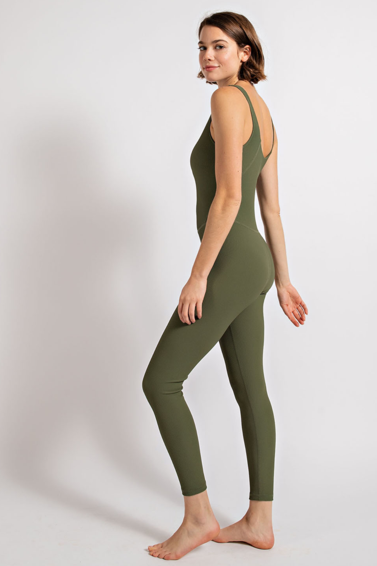Army Green Yoga Romper - The Vault by Sacha