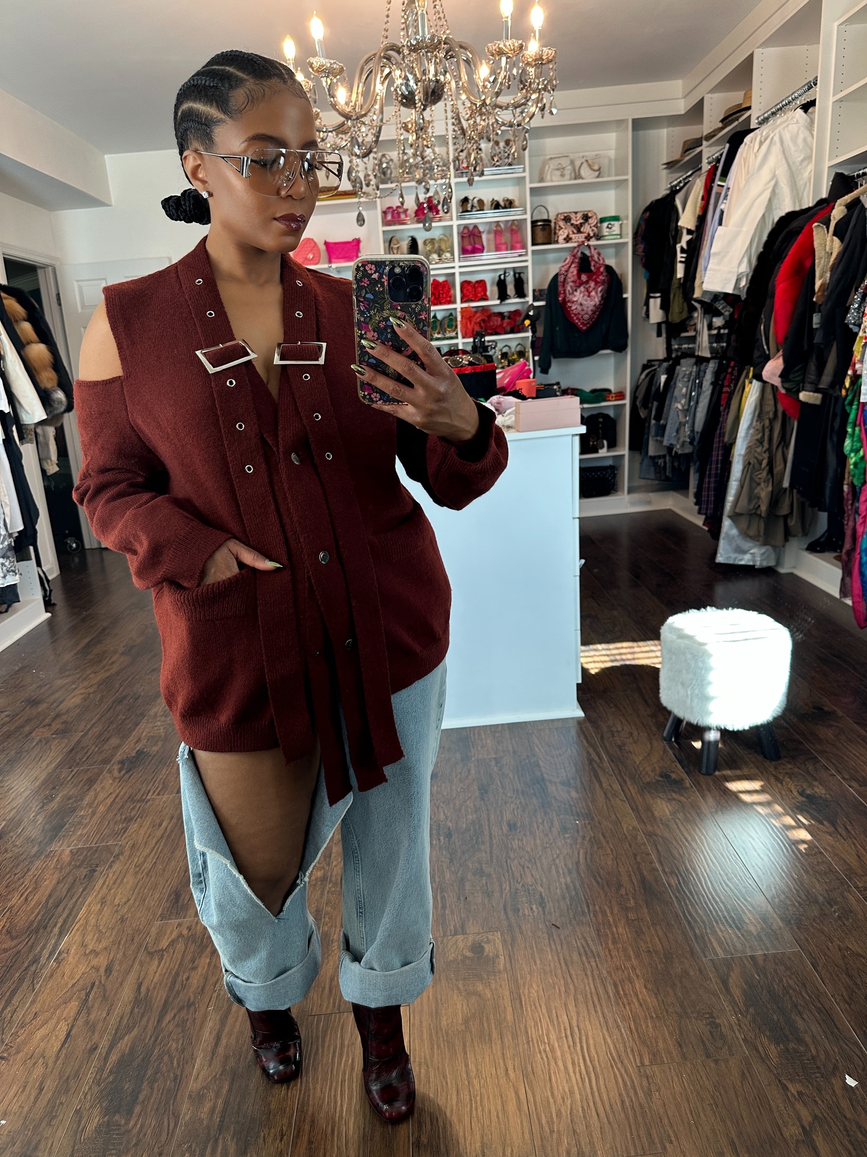 Ember Cutout Cardigan - The Vault by Sacha